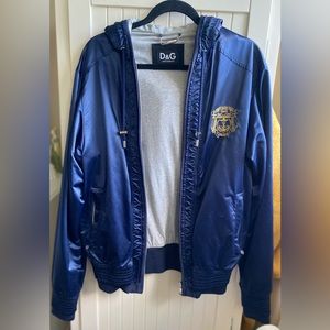 Dolce&Gabbana Men's Blue Yacht Racing Team Jacket Size 48 Good Used Condition